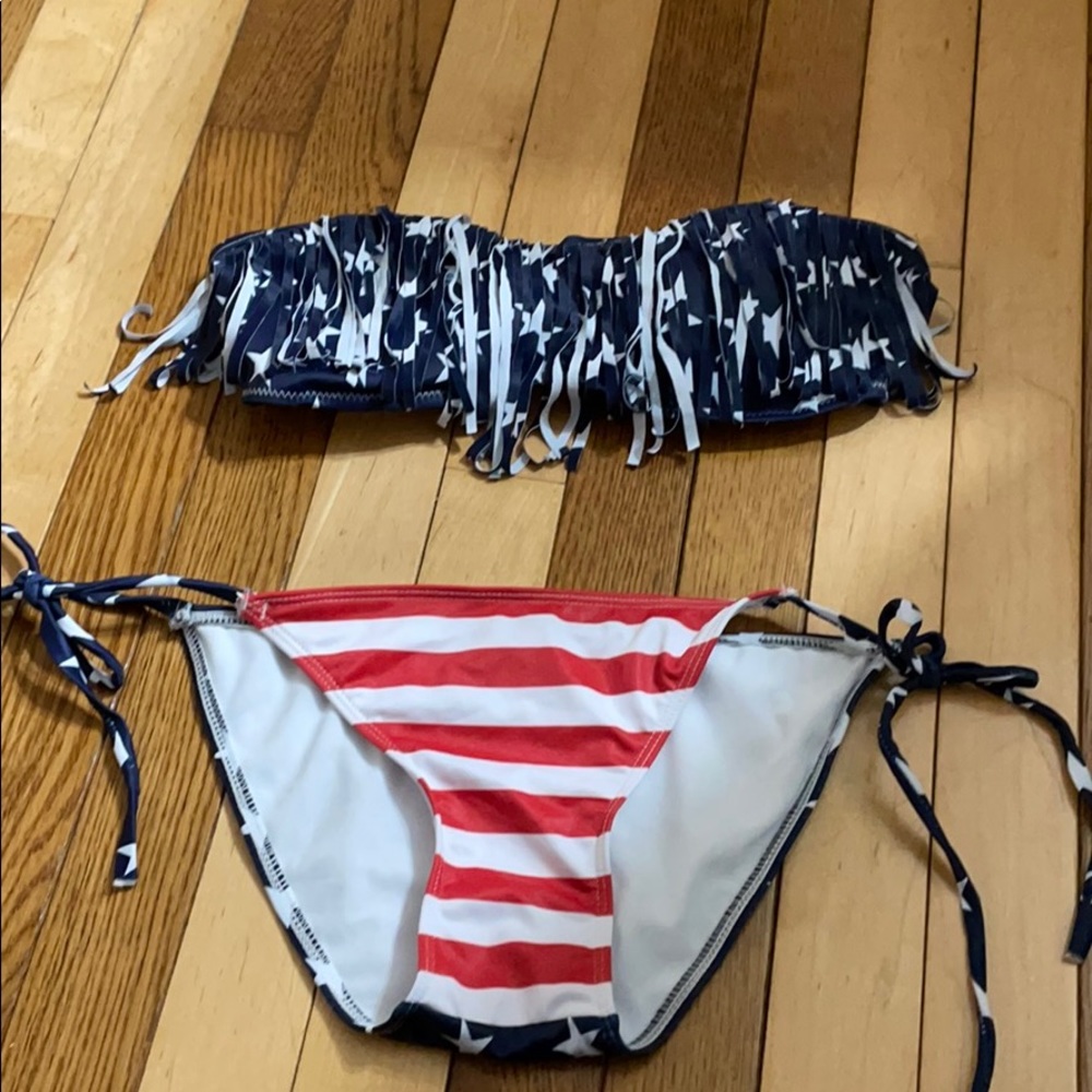 American flag bathing suit